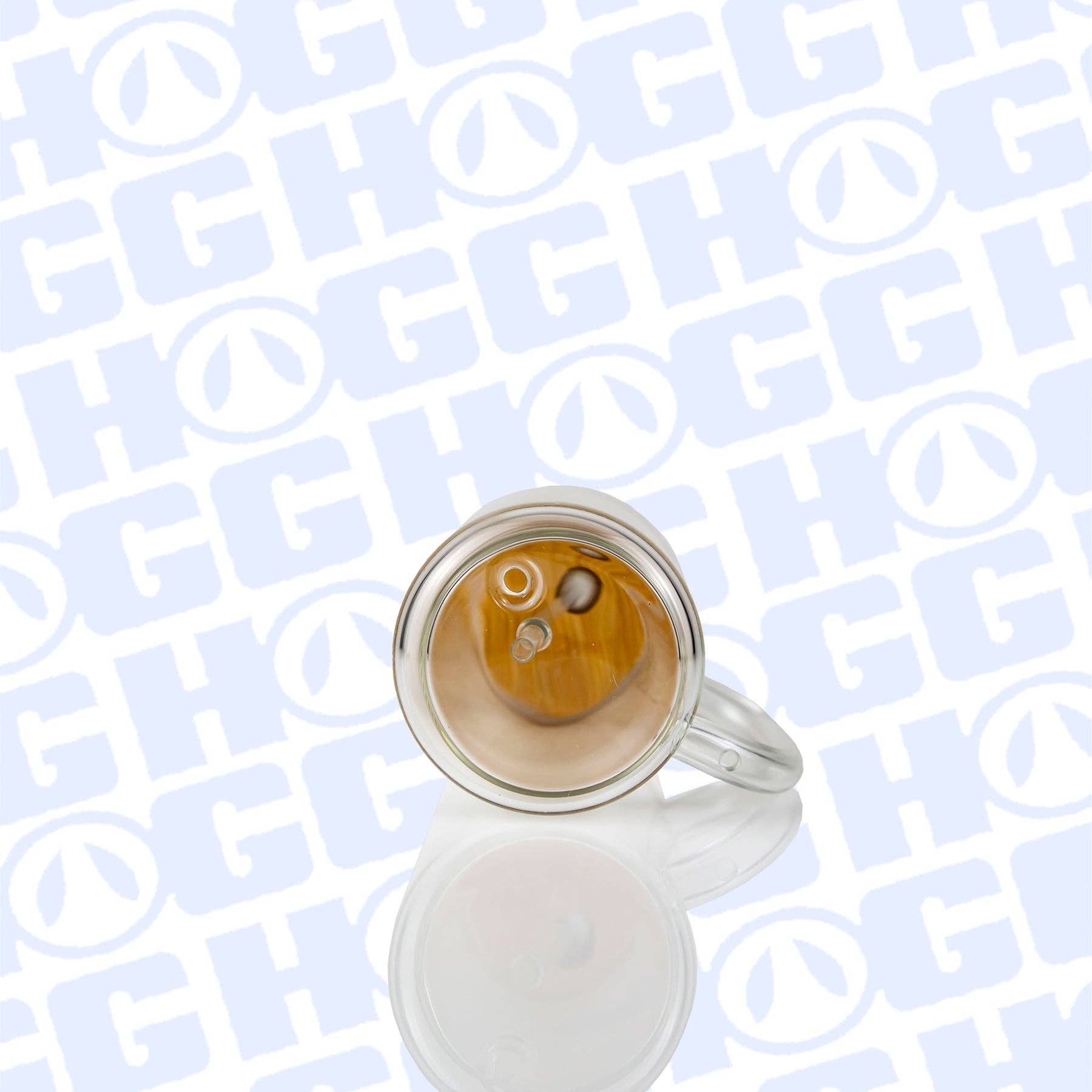 Hogg Outfitters - Wholesale Coffee Mug - 15oz SUBLIMATION GLITTER GLOBE GLASS COFFEE MUG4