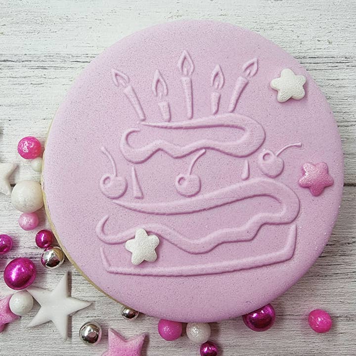 Birthday Fondant Embosser, Cookie Debosser for wholesale by Make and Fun