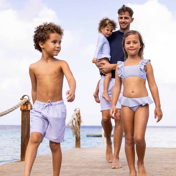 Snapper Rock Swimwear UPF50+ – Großhandel Bikini – Kinder – Pariser Sommer-Bikini mit Rüschen2