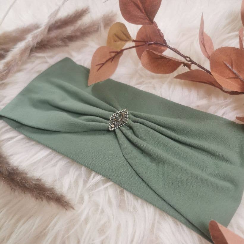 Bohia - Wholesale Fashion Headband - Women's - Mirela mint khaki headband2