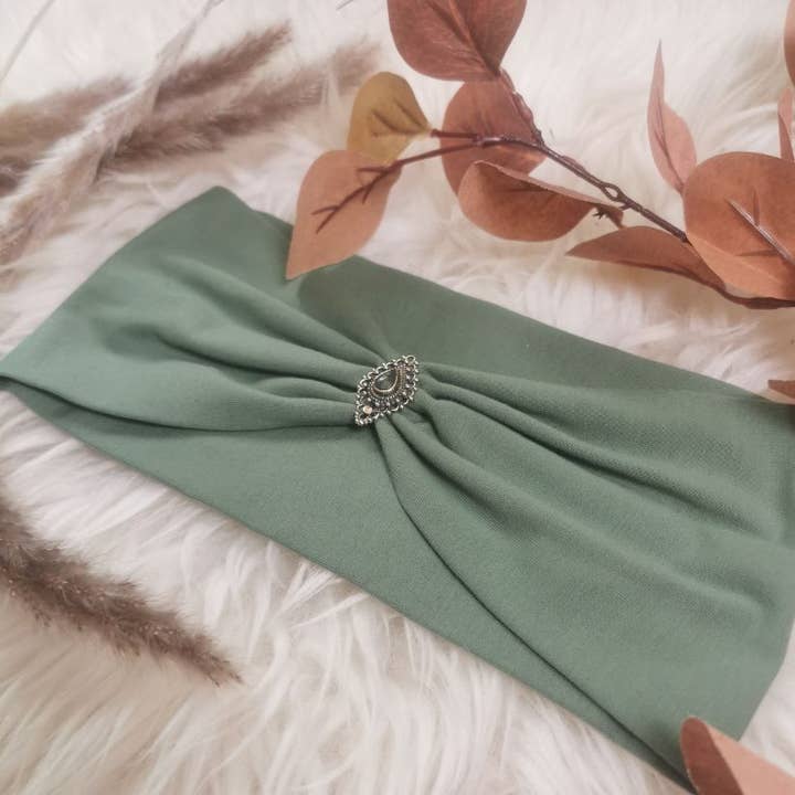 Bohia - Wholesale Fashion Headband - Women's - Mirela mint khaki headband2