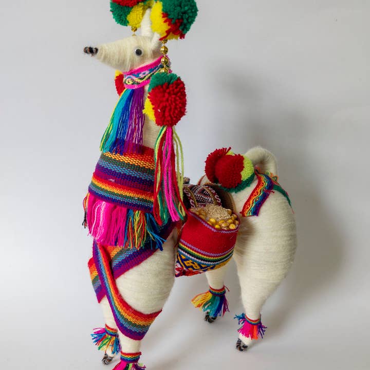 Inspired Peru - Wholesale Decorative Figurine - Fiesta Llama Extra Large1