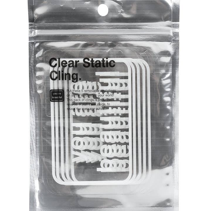 You Are Beautiful - Wholesale Sticker - Window Cling2