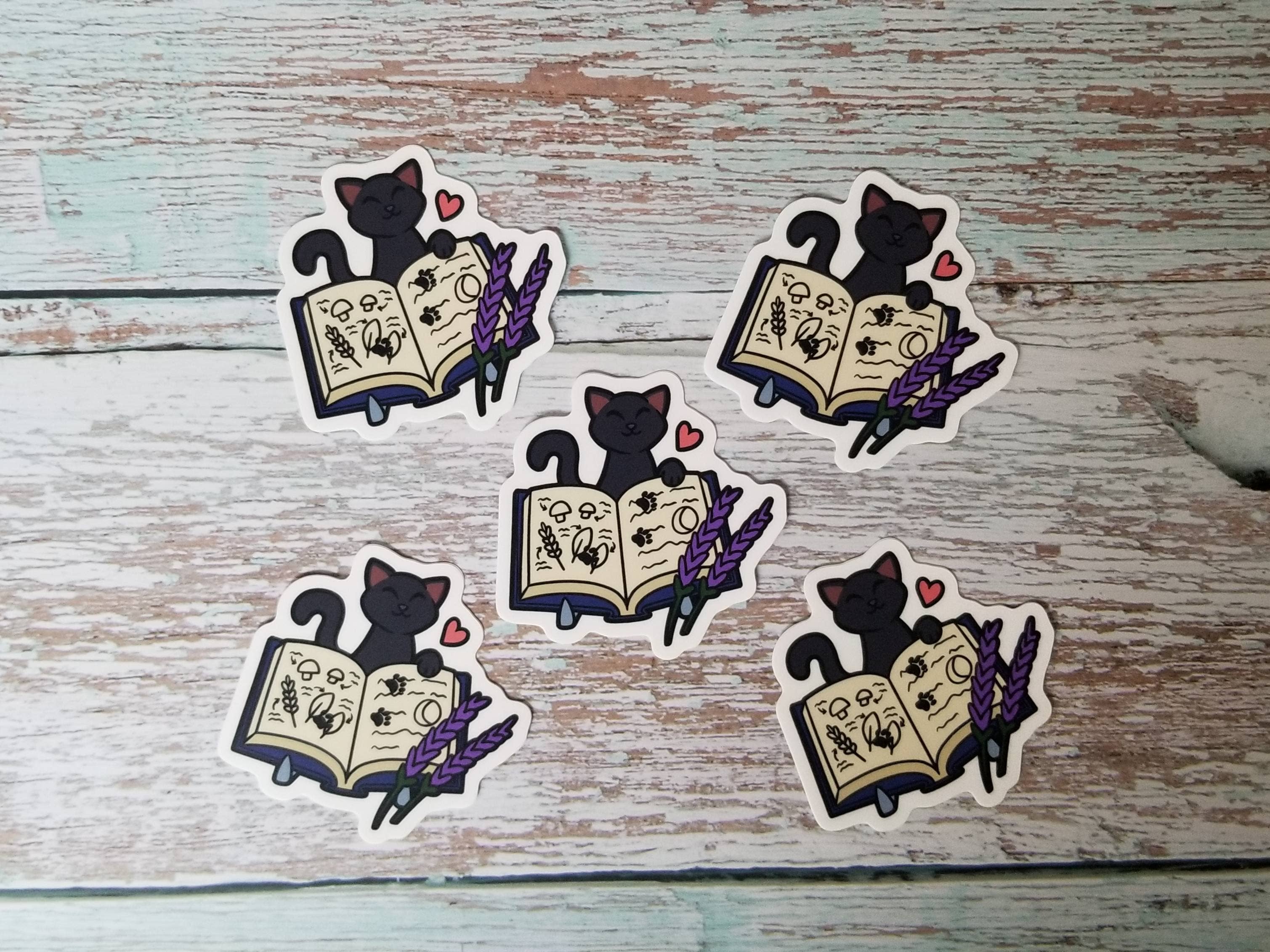 Jade Raven Arts - Wholesale Sticker - Witch's Assistant Black Cat Vinyl Sticker1
