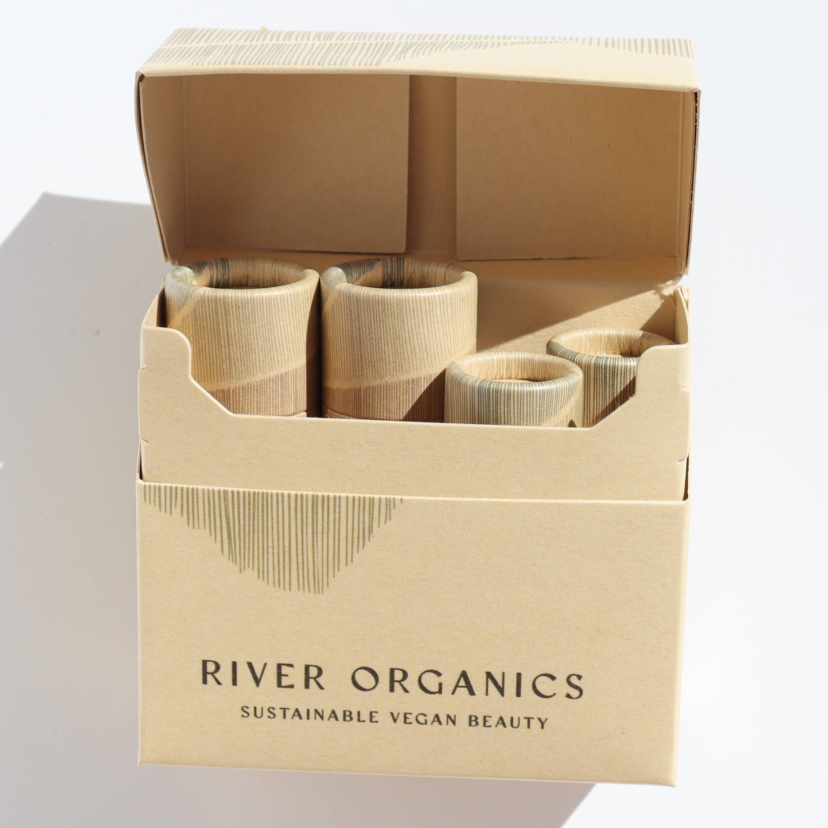 River Organics - Wholesale Lip Balm Set - Lip + Highlighter + Blush Set (Mix & Match)48