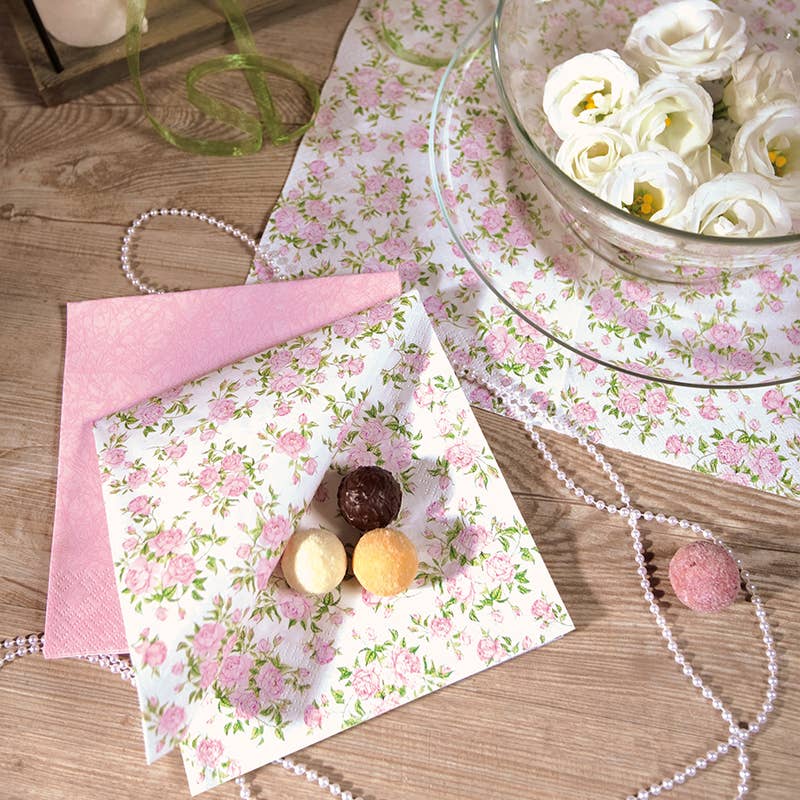 Home Fashion - Carl Dietrich GmbH - Wholesale Dinner & Cloth Napkin - Little Roses lunch napkins2