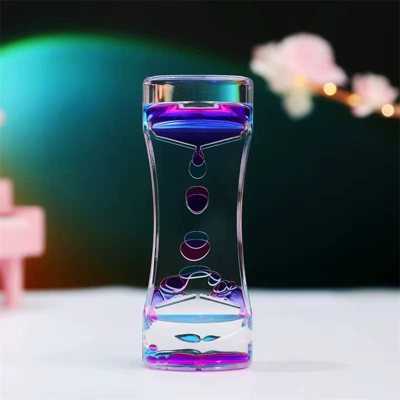 VIGOR - Wholesale Fidget Toy - Kids - Liquid Motion Bubbler Timer Hourglass Liquid Bubbler Sensory10