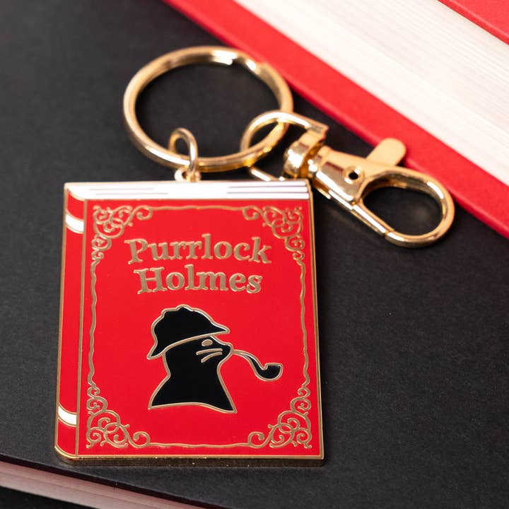 Llavero Purrlock Holmes para venta al por mayor de Bona Fide Bookworm