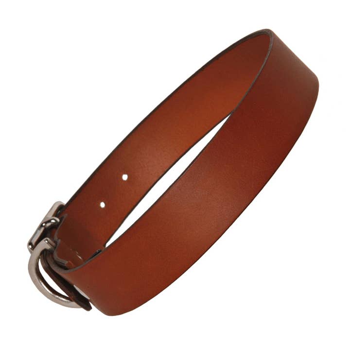 Effen bruine leren hondenhalsband voor wholesale door Creature Clothes