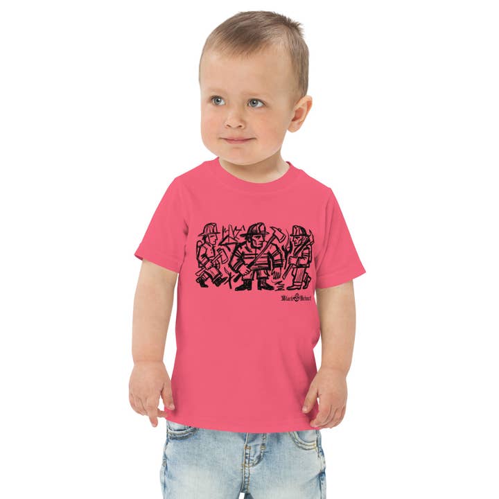 Petit T-shirt Équipage Ligne Enfant pour la vente par Black Helmet