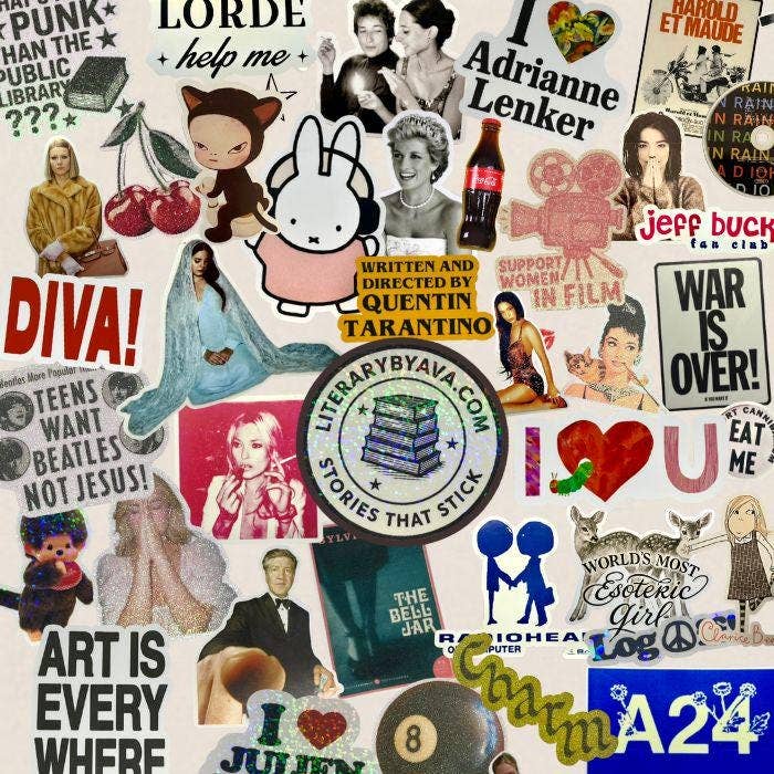 Literary by Ava - Wholesale Sticker - Pamela and Tommy Kiss Cut Waterproof Sticker2