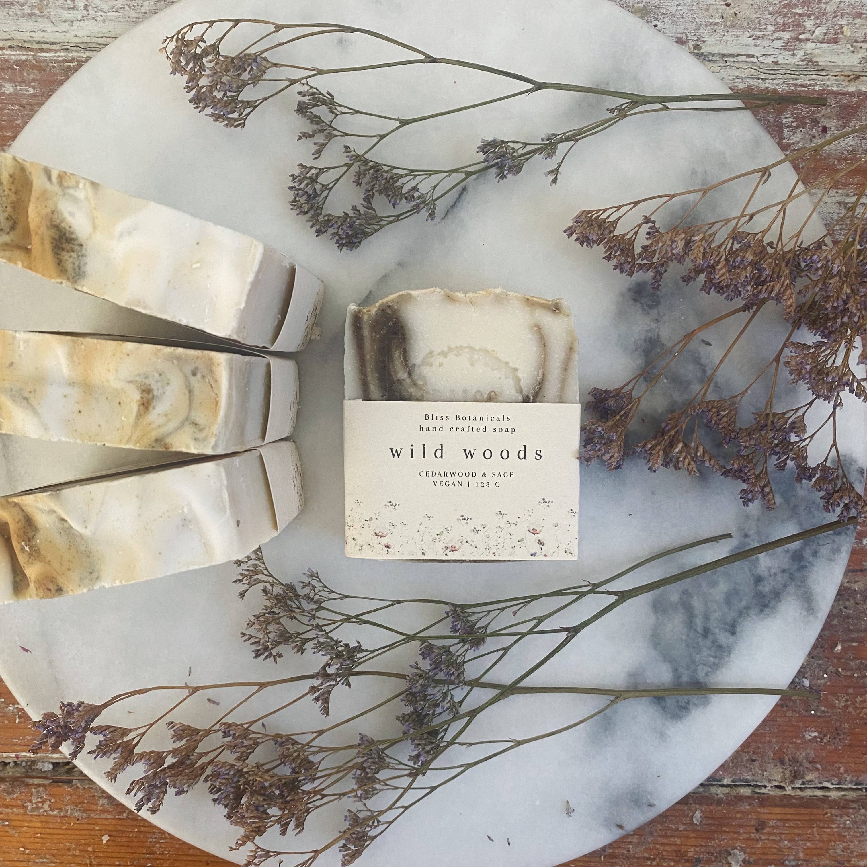 Bliss Botanicals - Wholesale Bar Soap - Wild Woods Soap - Cedarwood & Sage1