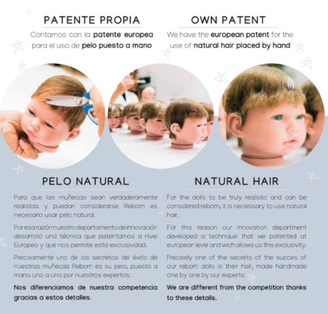 Muñecas GUCA - Wholesale Doll - Kids - Reborn SANTI 42 cm (With Natural Hair)4