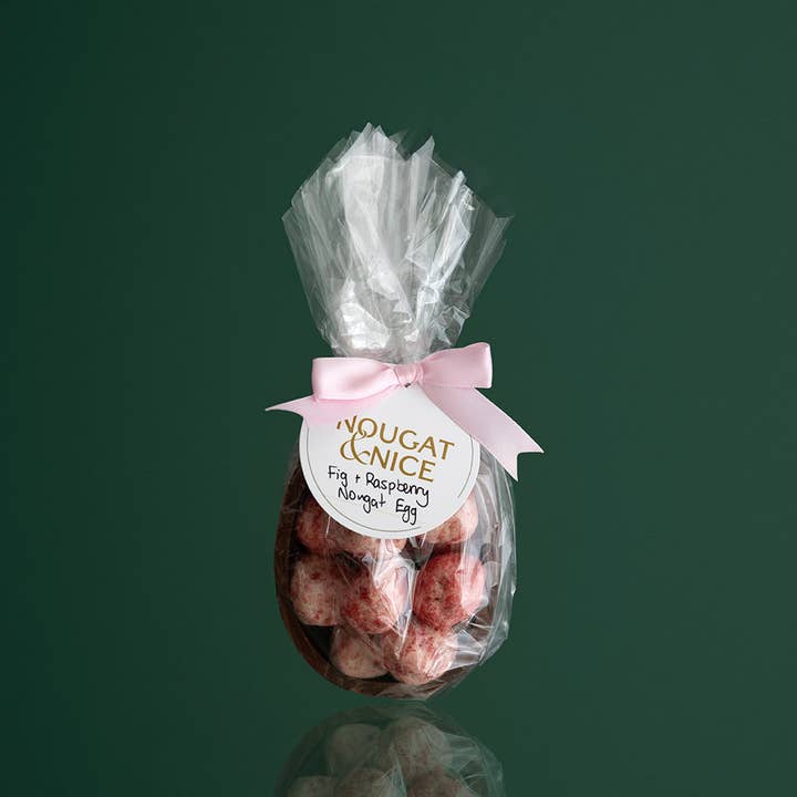 Nougat & Nice - Wholesale Chocolate Covered Sweets - Fig & Raspberry Nougat in Milk Chocolate Shell