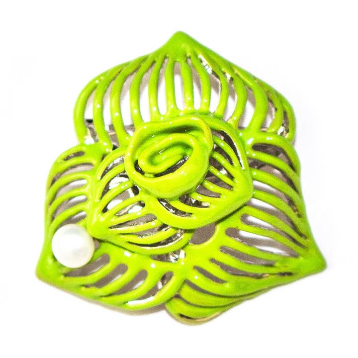 Rosa Pearl Brooch for wholesale by Timeless Pearl