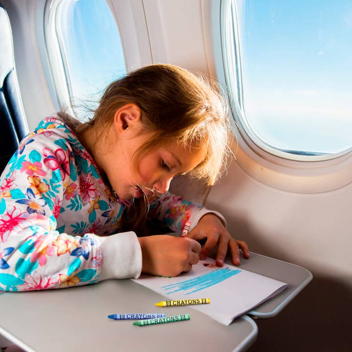 The Twiddlers - Wholesale Crayons - Kids & Baby - 144 Boxes of Mixed Coloured Wax Crayons - 4 Crayons per box4