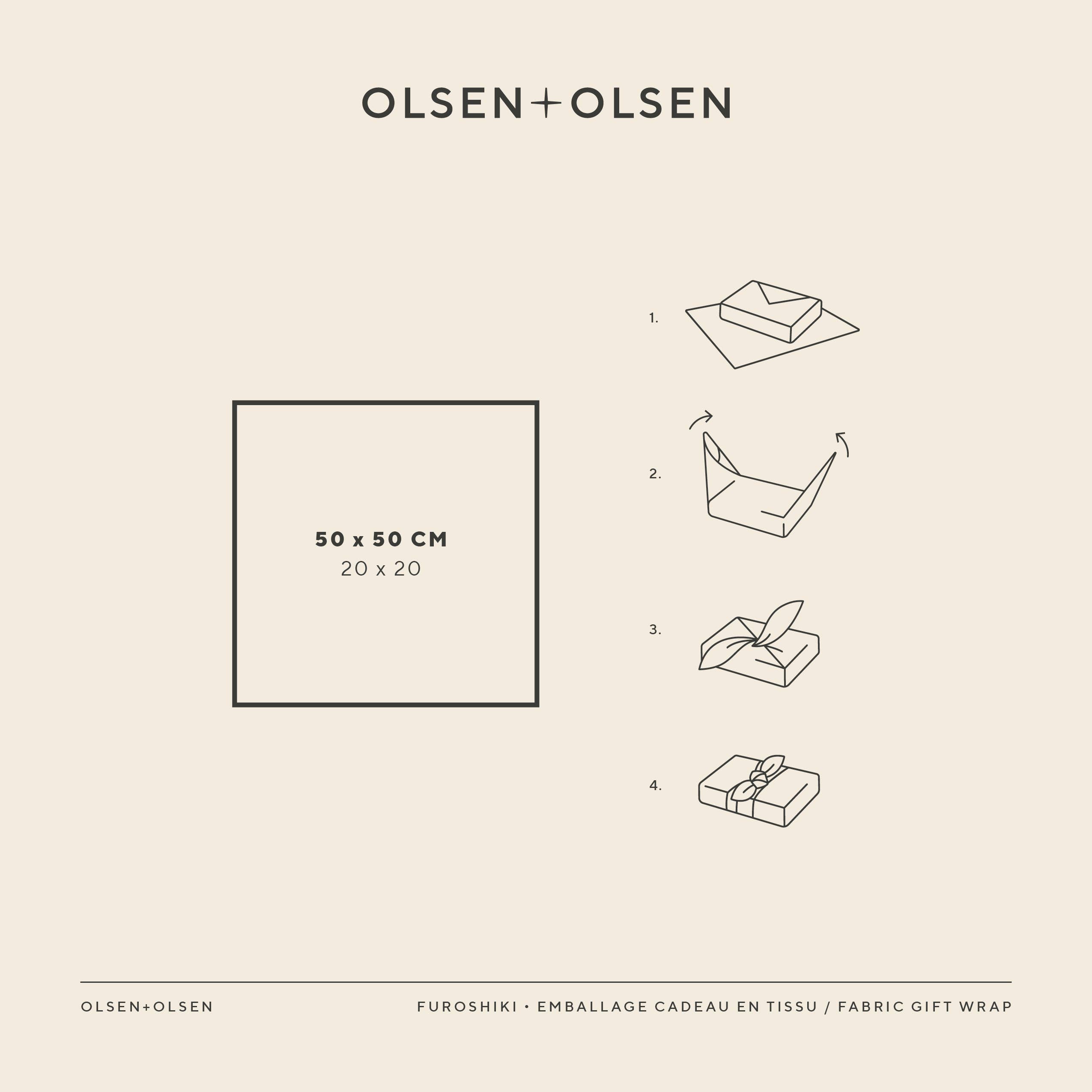 OLSEN+OLSEN - Wholesale Inpakpapier - Furoshiki - stoffen cadeaulap om duurzaam te wikkelen25