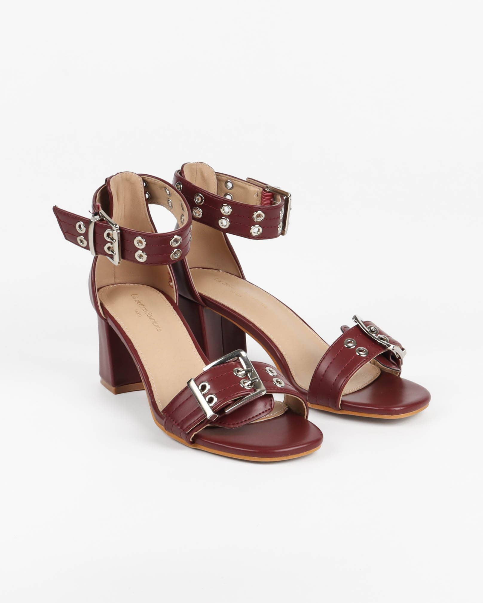 La Bottine Souriante - Wholesale Sandals - Women's - Women's Heeled Sandals with Metal Buckles8