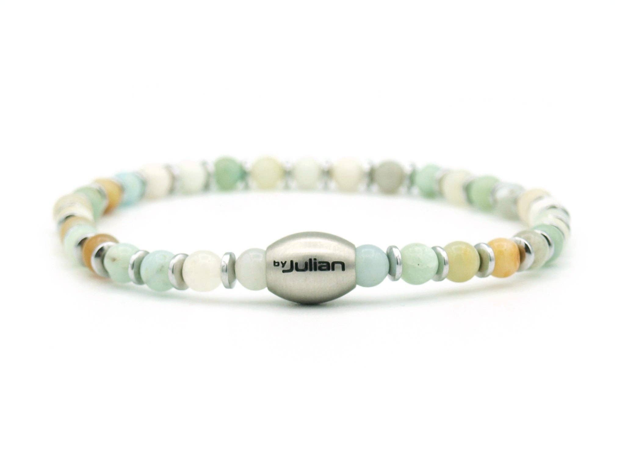 by julian - Wholesale Beaded Bracelet - Empat dua amazoniet (zilver of goud)3