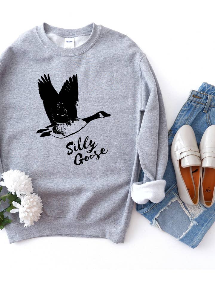 The InkPAD Shop – Camisola gráfica - Mulher por atacado – MOLETOM UNISSEX SILLY GOOSE, SUÉTER ENGRAÇADO, CONJUNTO FAMILIAR6