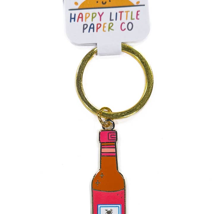Fish Sauce Enamel Keychain for wholesale by Happy Little Paper Co