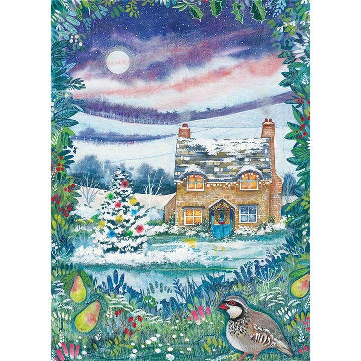 Carte de vœux Partridge Cottage pour la vente par Natural Partners Limited