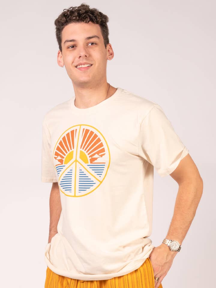Peace Scene Organic T-Shirt - Unisex for wholesale by Soul Flower