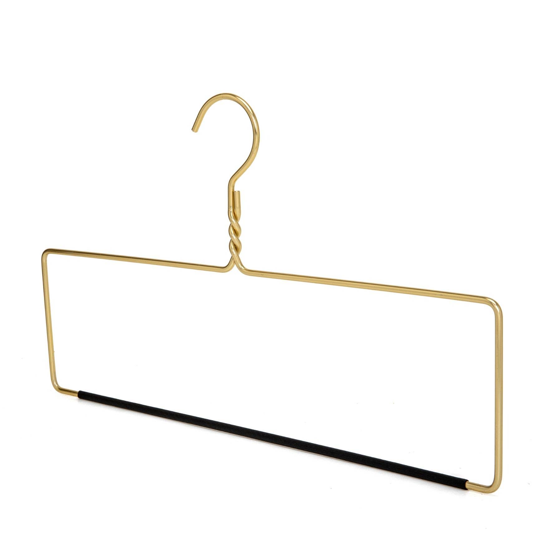 Quality Hangers - Wholesale Clothes Hangers - AL50 - Heavy Duty Blanket Hanger - Gold5