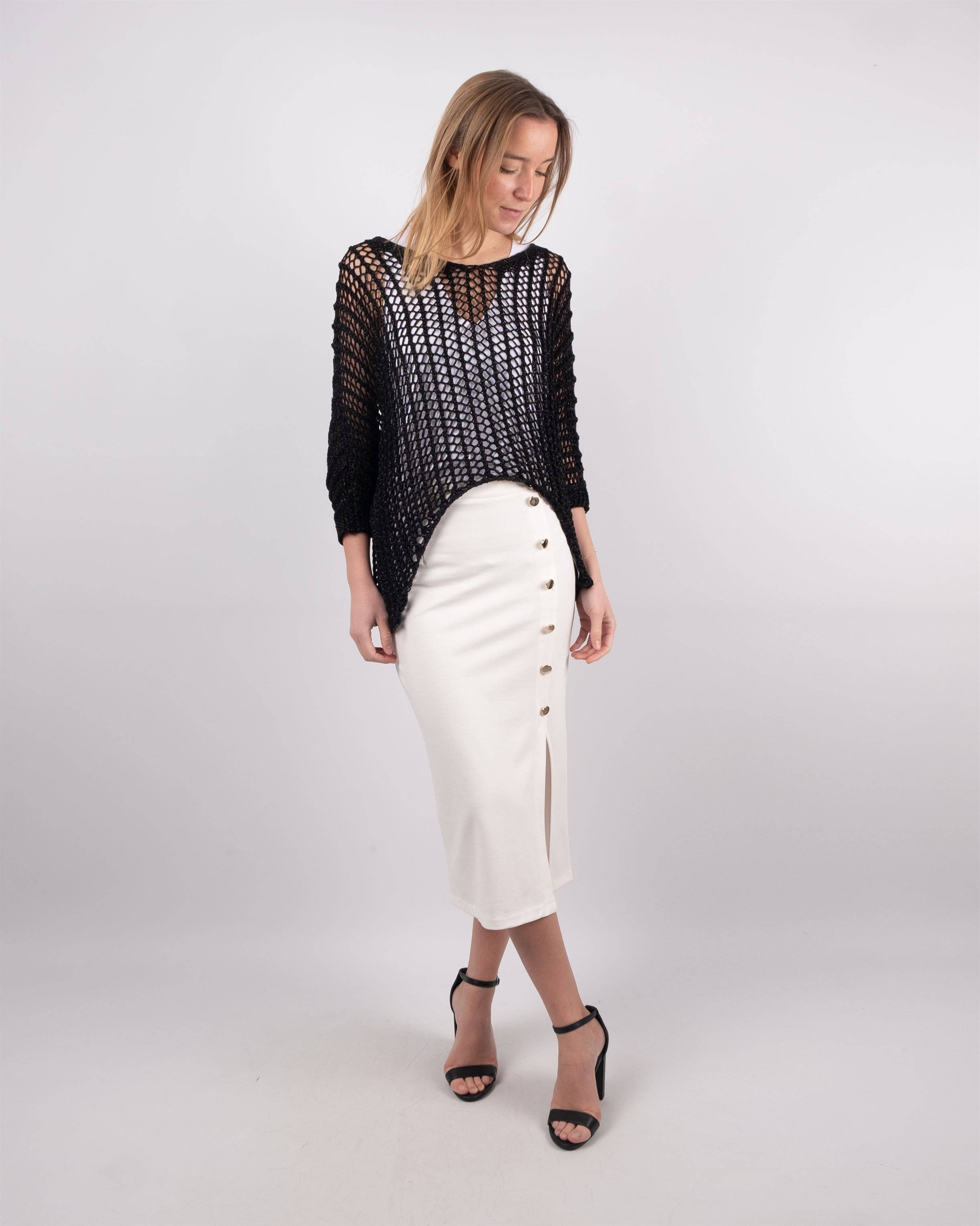 Cecile Wang - Wholesale Knit Sweater - Women's - MT8013 crochet sweater4