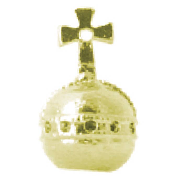 Ciondolo per bambini in peltro color oro - Sfera vittoriana per la vendita all'ingrosso da parte di Timeline Gifts Ltd