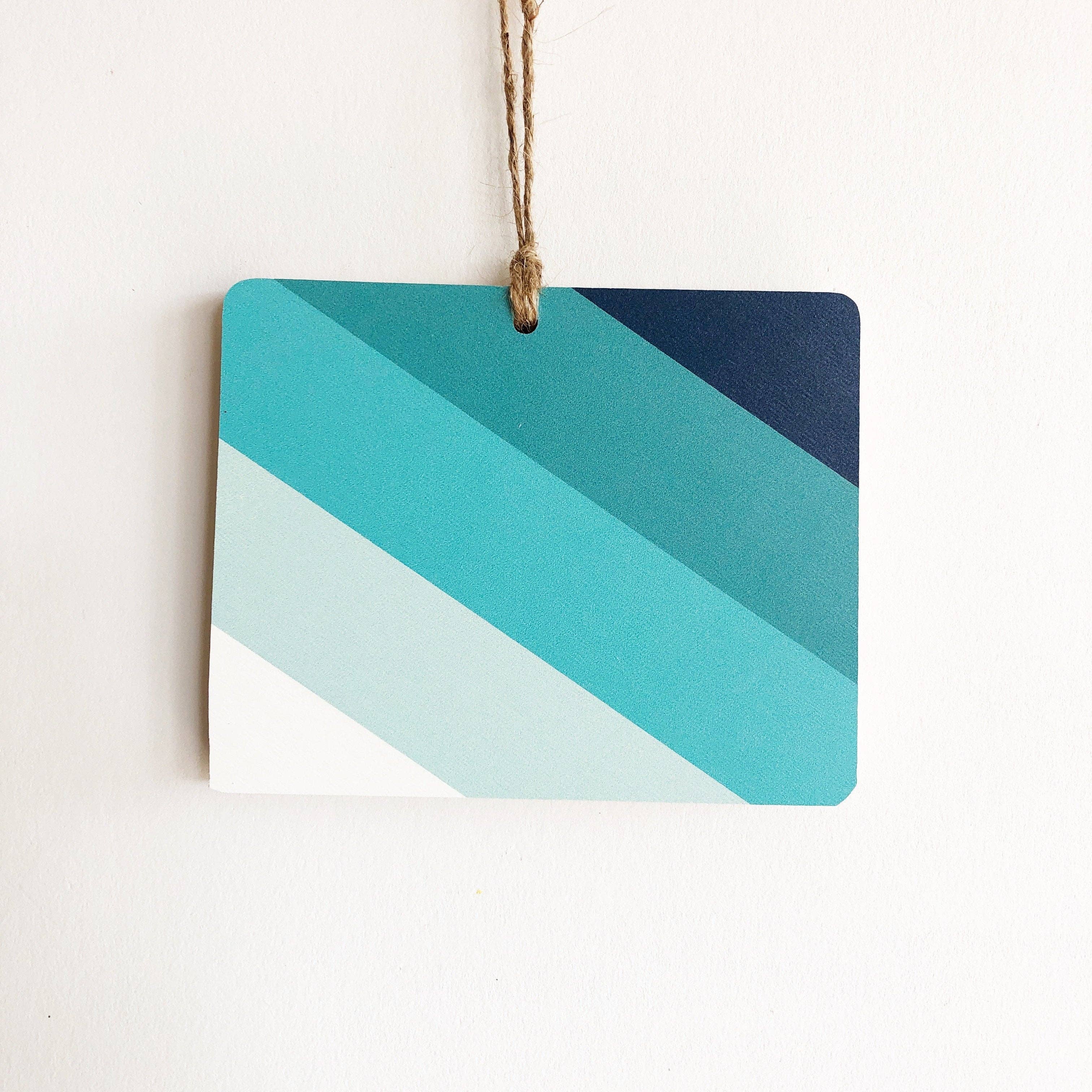 Hemlock & Heather - Wholesale Ornament - Comal Stripes State Ornaments4