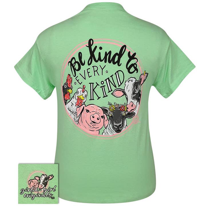 Be Kind Mint Green SS-2455 for wholesale by Girlie Girl Originals
