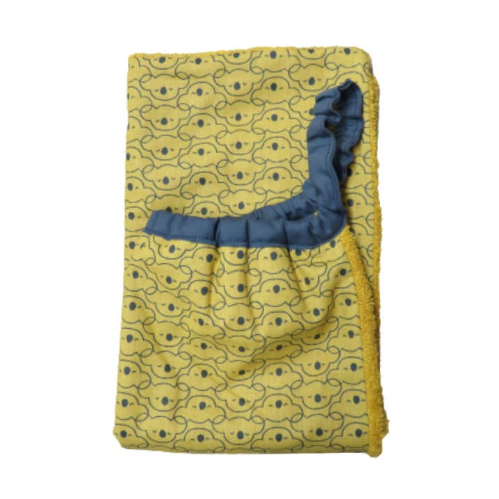 Asciugamano elastico per bambini modello Koala Senape per la vendita all'ingrosso da parte di Petits Pinpins