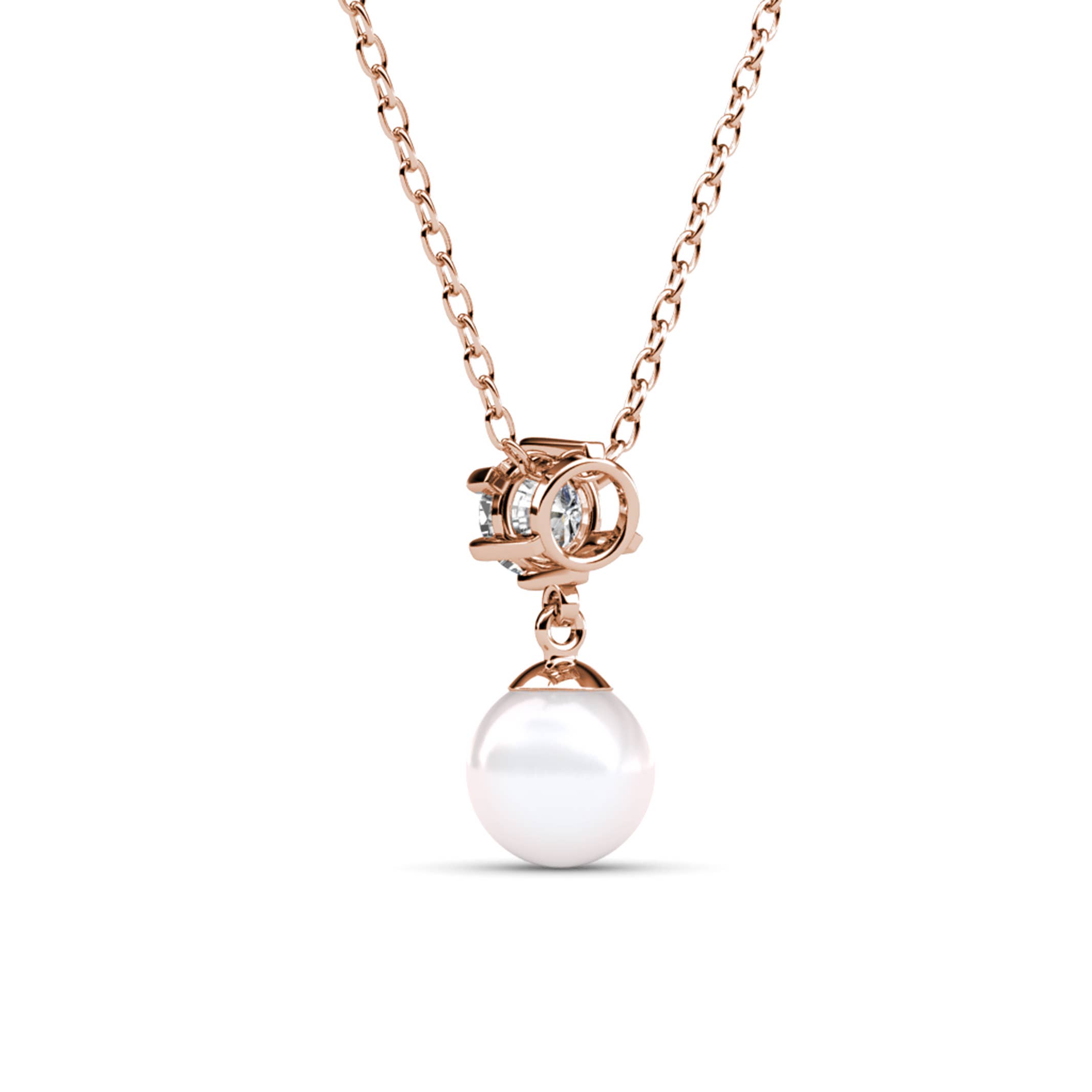 CARALI / MYC Paris - Wholesale Pendant/Charm Necklace - Pauline Pendants - Rose Gold and Crystal3