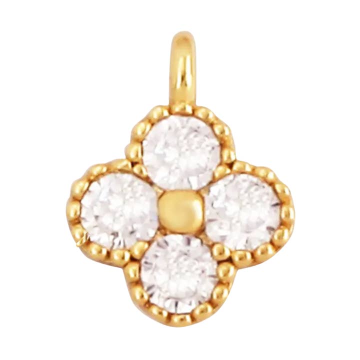 Mini Flower Charm For Bar & Charm Colar por atacado de Savvy Bling