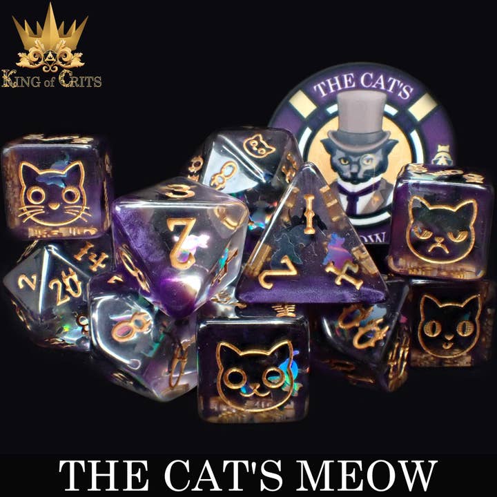 Cat's Meow - 11 Dice Set for wholesale by DNDDICE.COM