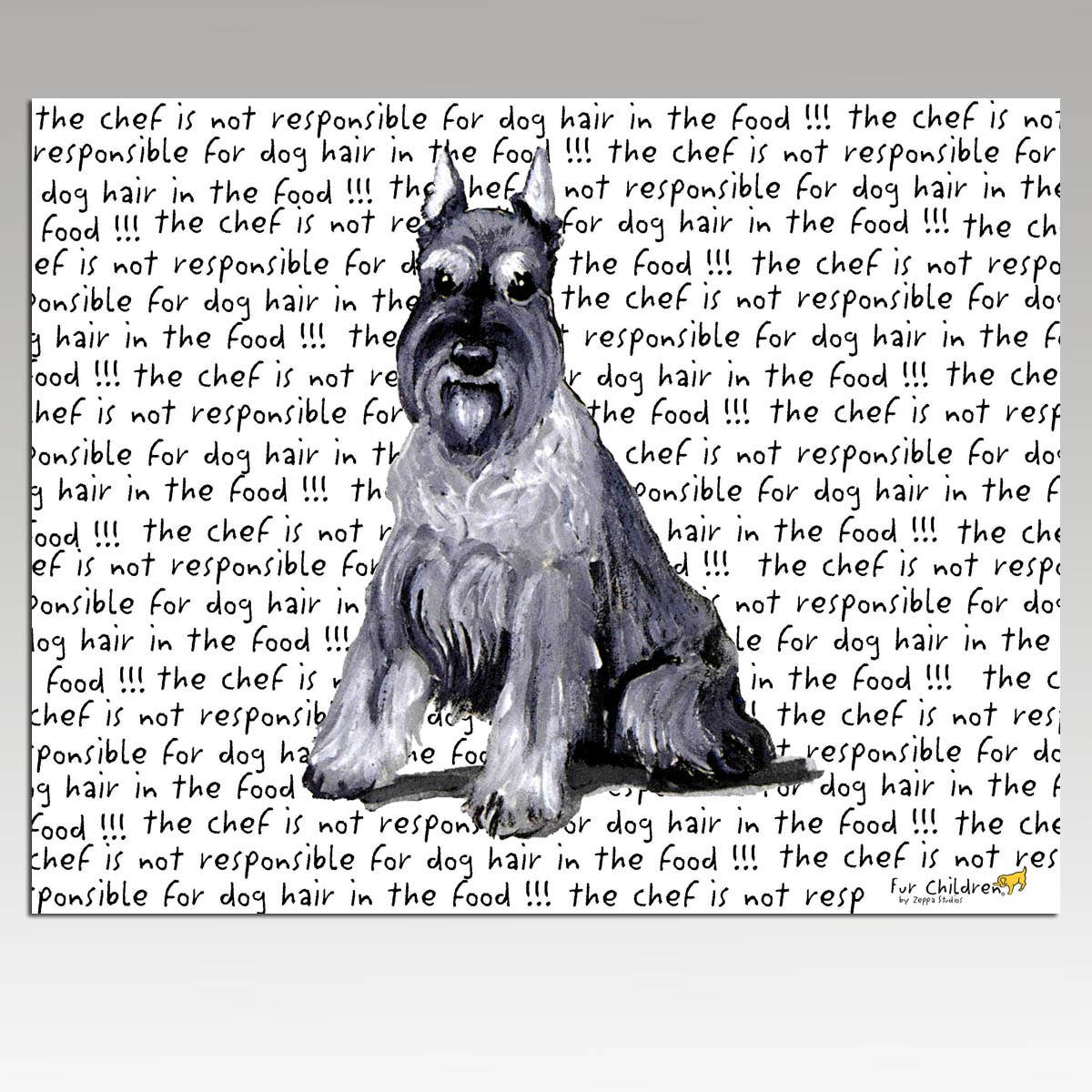Zeppa Studios - Wholesale Cutting Board - Schnauzer Cutting Board0
