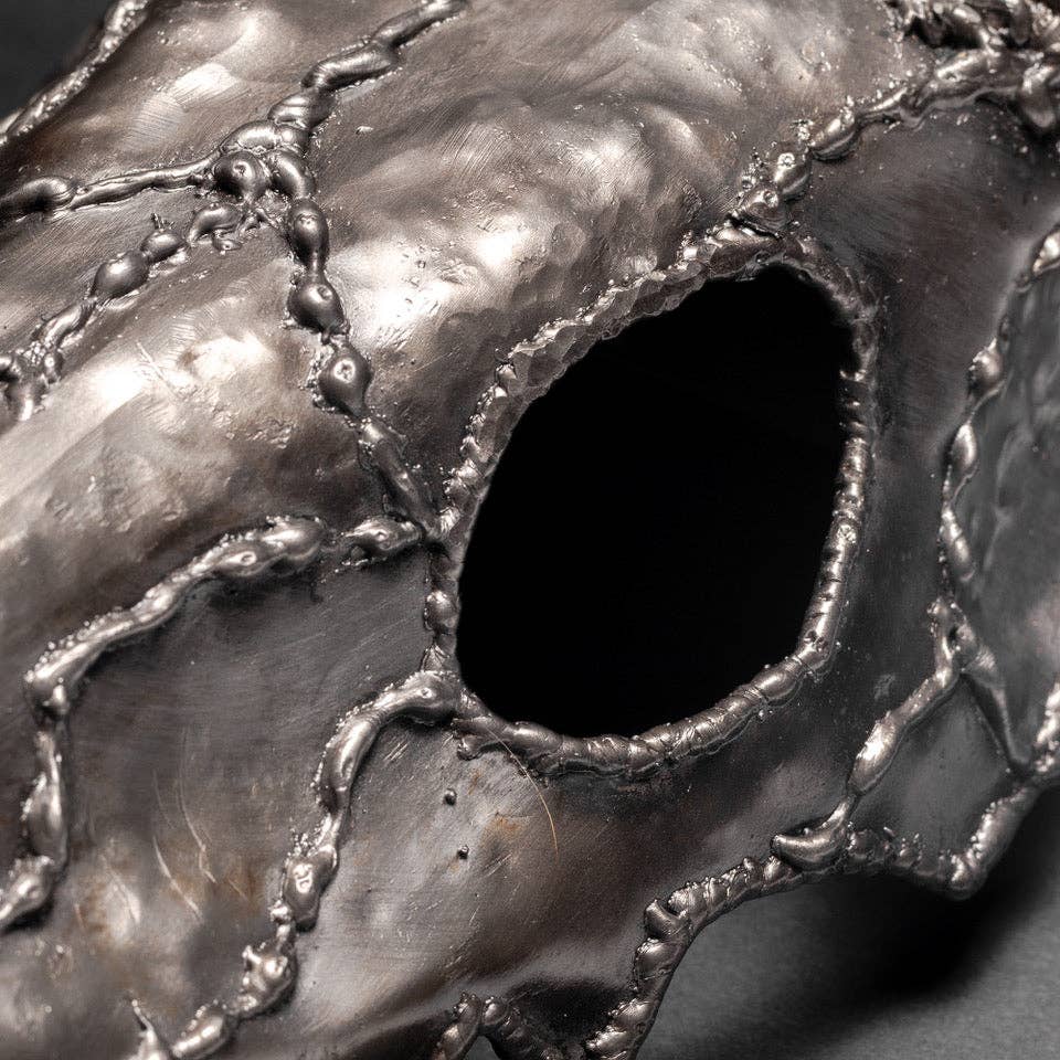 Metal Relic - Wholesale Wall Accent - "The End" 8 Point Deer Buck Skull Wall Sculpture7