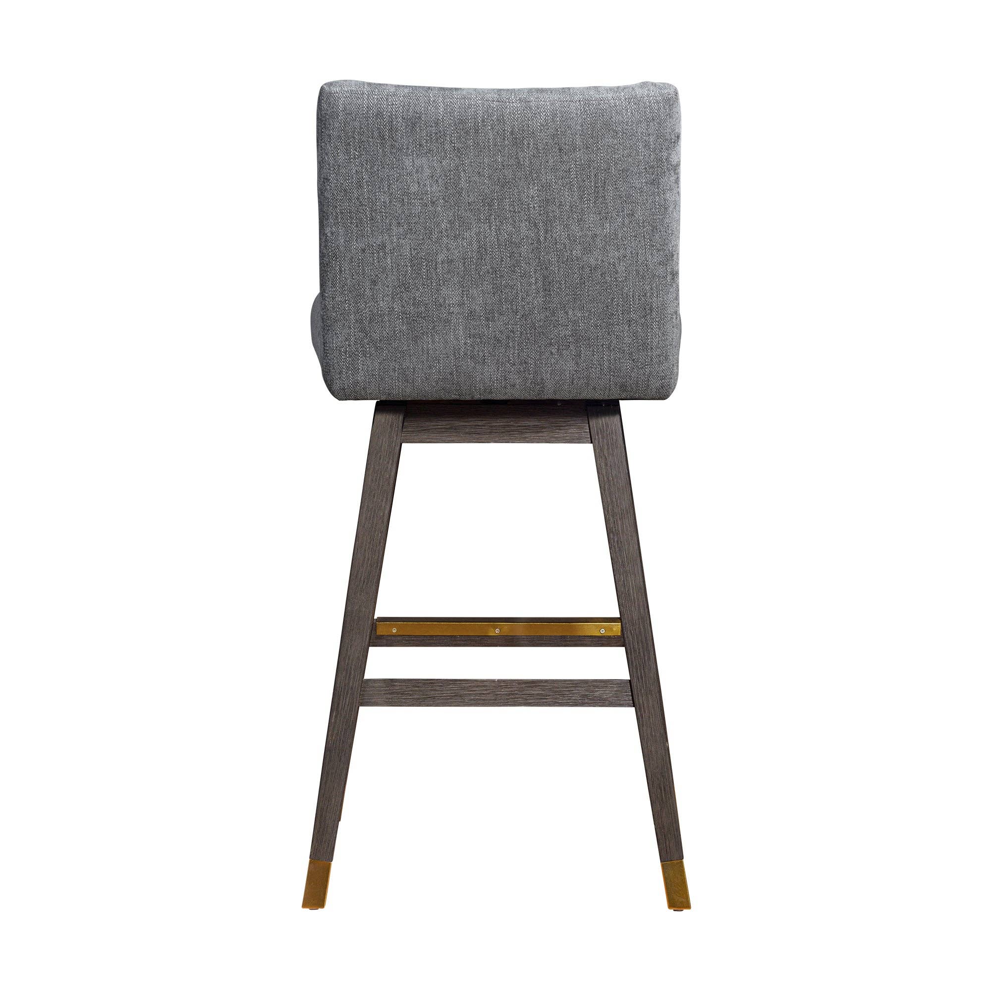 Armen Living - Wholesale Stool - Isabella Modern Upholstered Wood Swivel Barstool55