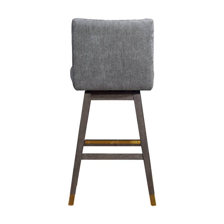 Armen Living - Wholesale Stool - Isabella Modern Upholstered Wood Swivel Barstool55
