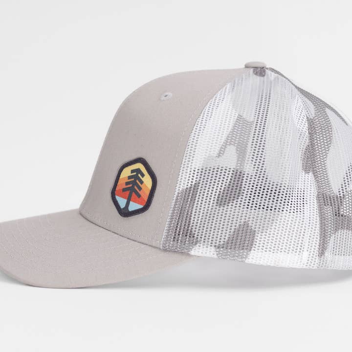 DavProCo Trucker Hat (Gray Camo) for wholesale by Davidson Provision Co.