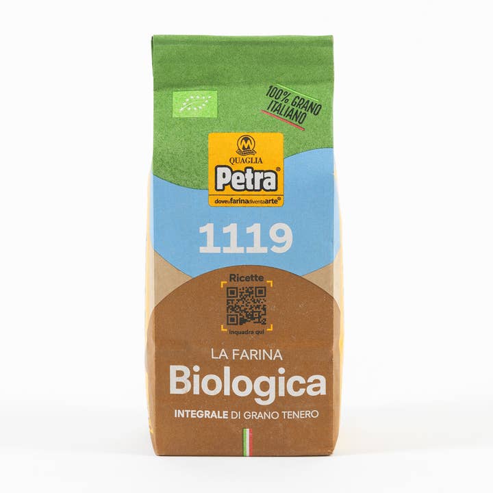 Petra Molino Quaglia - Vendita all'ingrosso Farine - PETRA 1119 -Farina Integrale di Grano Tenero Bio,100% Italia