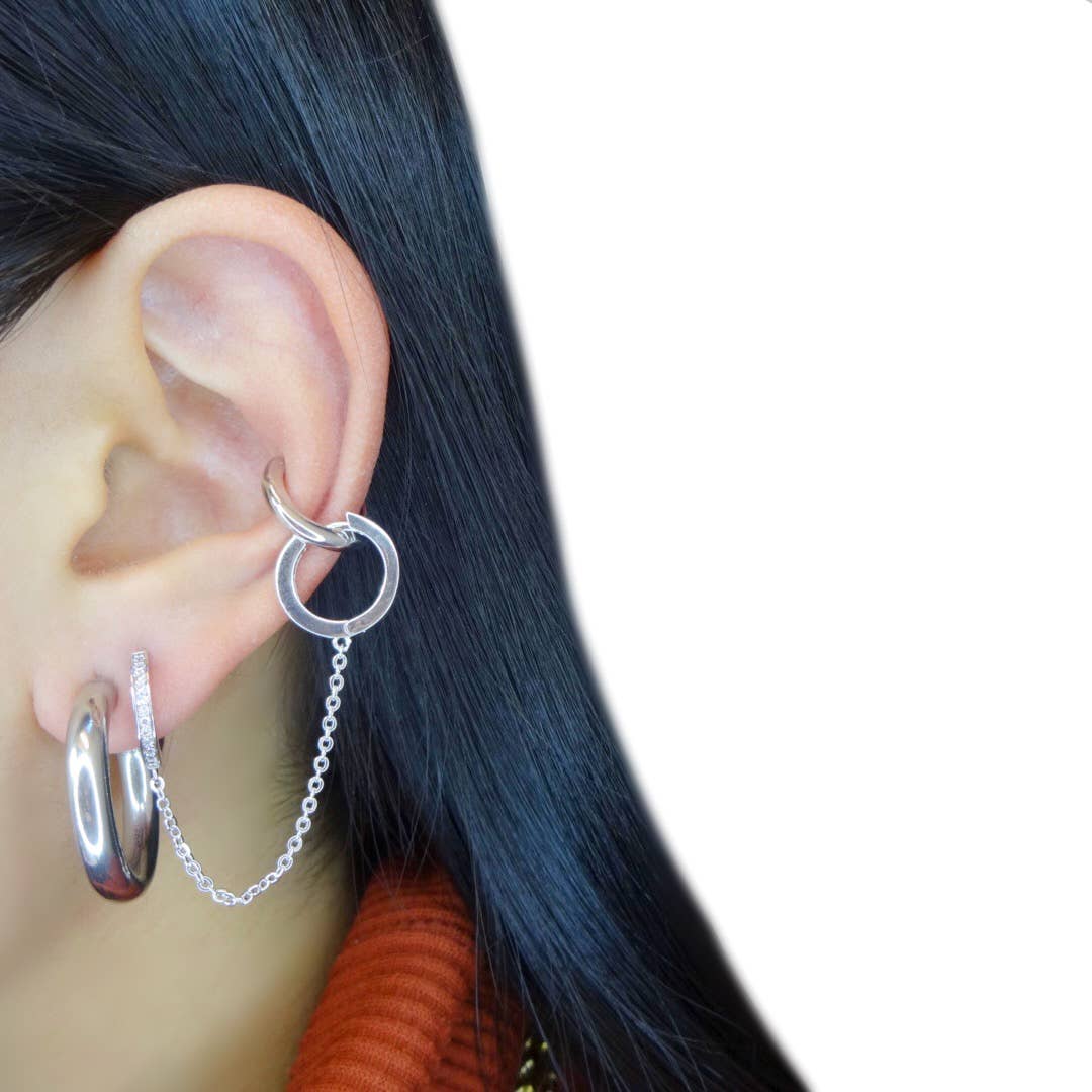 KIKICHIC - Wholesale Hoop Earrings - Lightweight Chunky Hoops Open (25mm)3