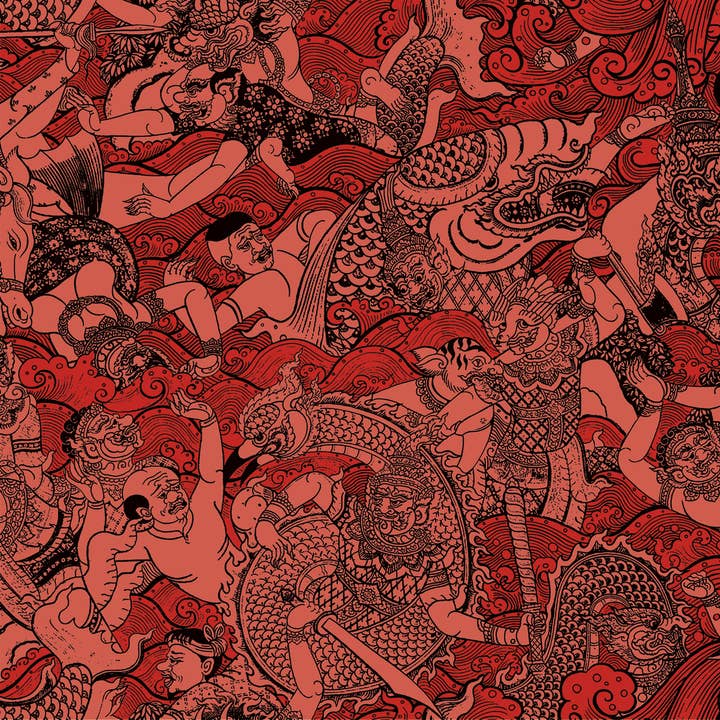 Wat - Papier peint Tremble pour la vente par Detroit Wallpaper Co.