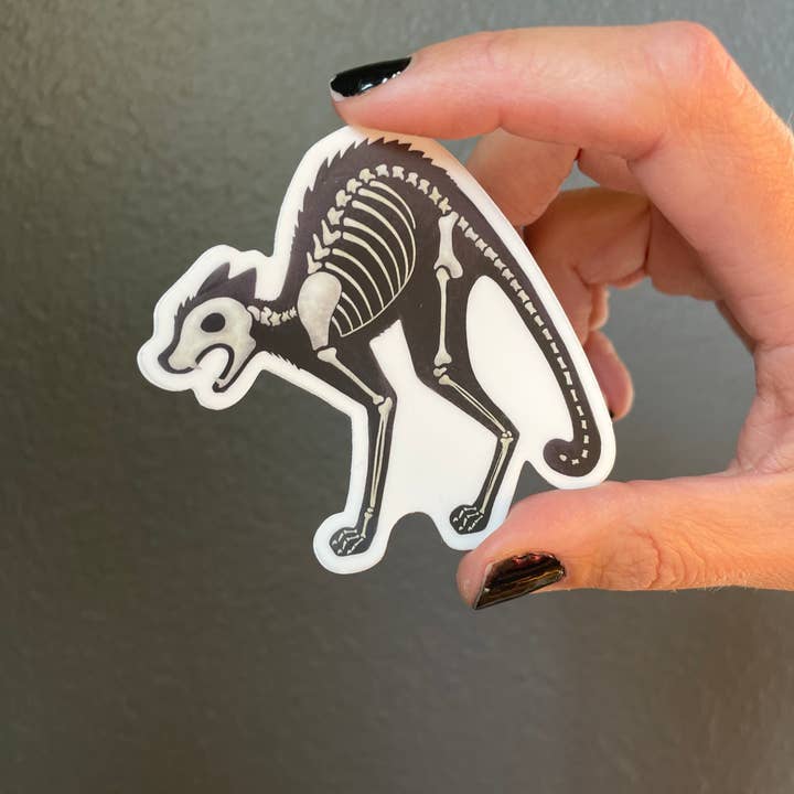 Nicole Bennion Illustration - Wholesale Sticker - Feline Spooky Sticker1