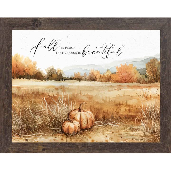 Summer Snow Art - Wholesale Wall Art Set - Fall Is Proof That Change Is Beautiful Autumn Art Decor Sign2