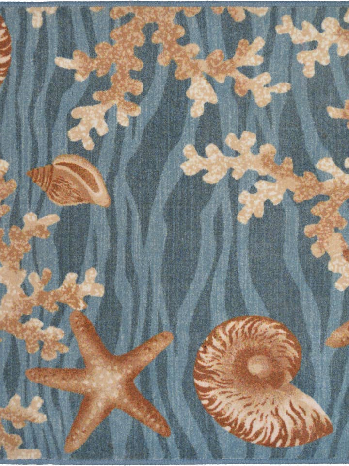 Seaside Beach Treasures Coastal Area Rug for wholesale by Mayberry Carpet & Rugs