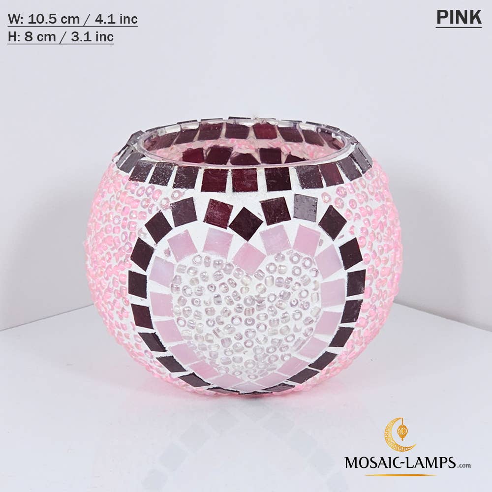 Mosaic Lamps - Wholesale Candle Holder - Turks Color, Turkish Mosaic Candle Holders, Votive Candle25