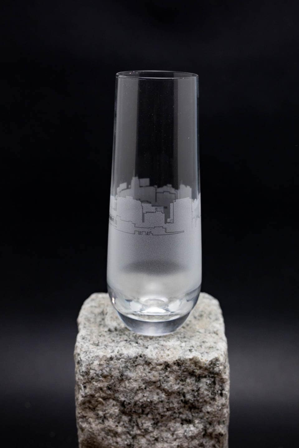 Urban & Etched – wholesale Champagne flute – Madison, Wisconsin Etched Stemless Champagne Flute Barware2