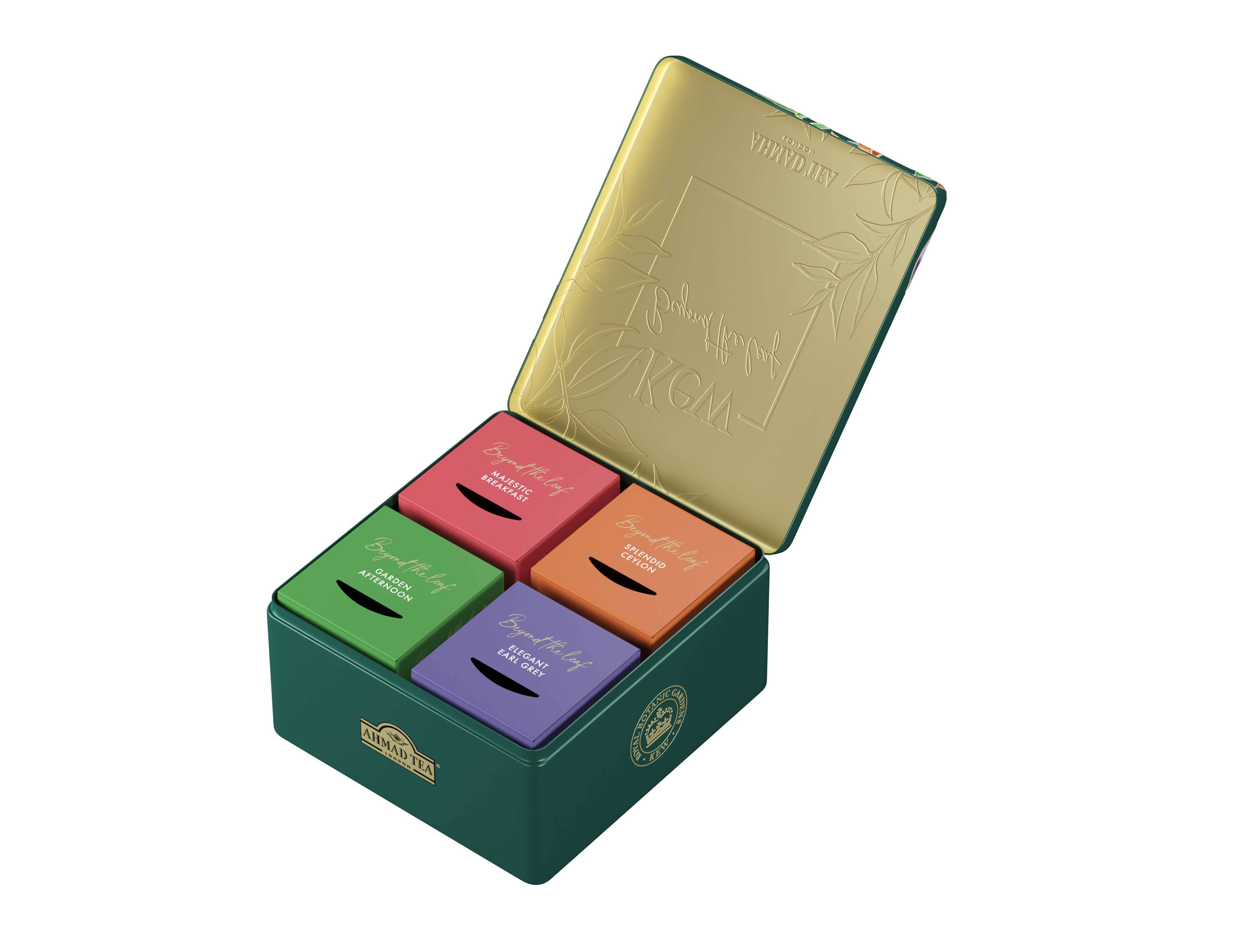 Ahmad Tea – wholesale Tea bags – Kew Gardens Selection Caddy (4x10 Teabag selection)5